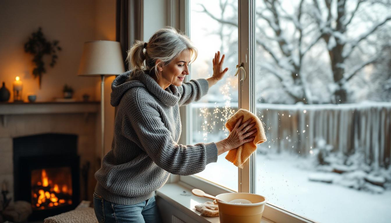 Geben Sie einfach einen Löffel in das Reinigungswasser und Ihre Fenster bleiben den ganzen Winter über kristallklar und streifenfrei.