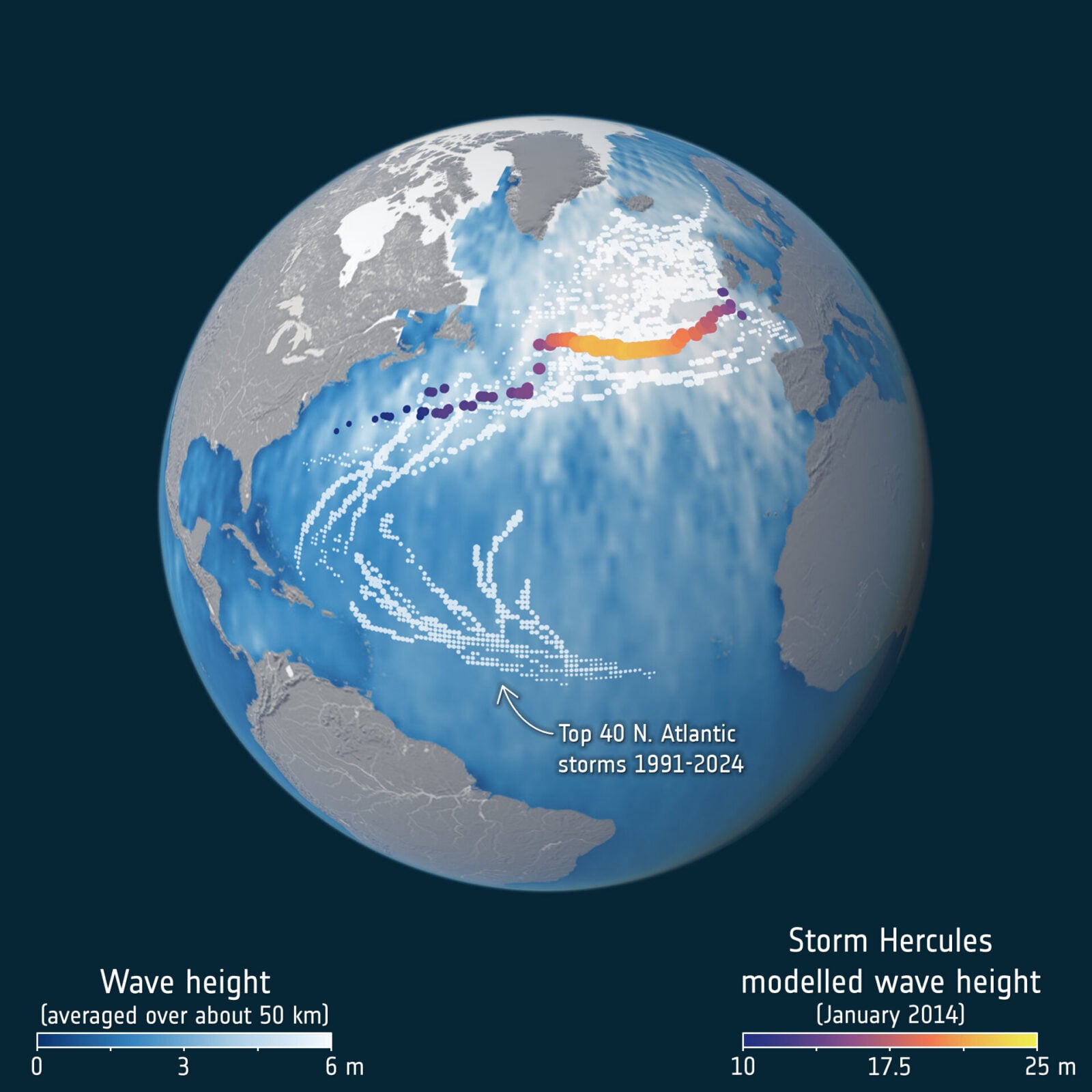 Rekordwellen im Pazifik. Satelliten haben Riesenwellen mit einer Höhe von 11 Stockwerken registriert