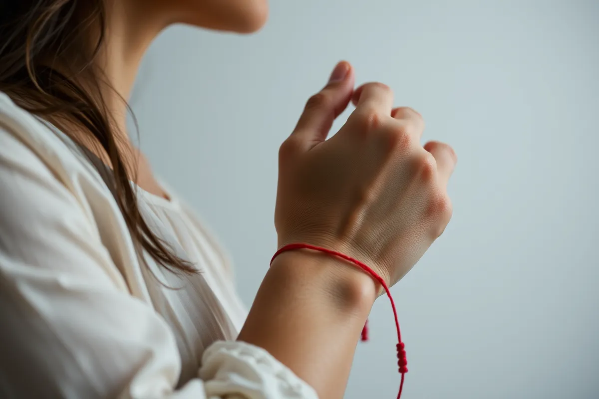 Warum es empfehlenswert ist, ein rotes Band am Handgelenk zu tragen, und wozu es dient