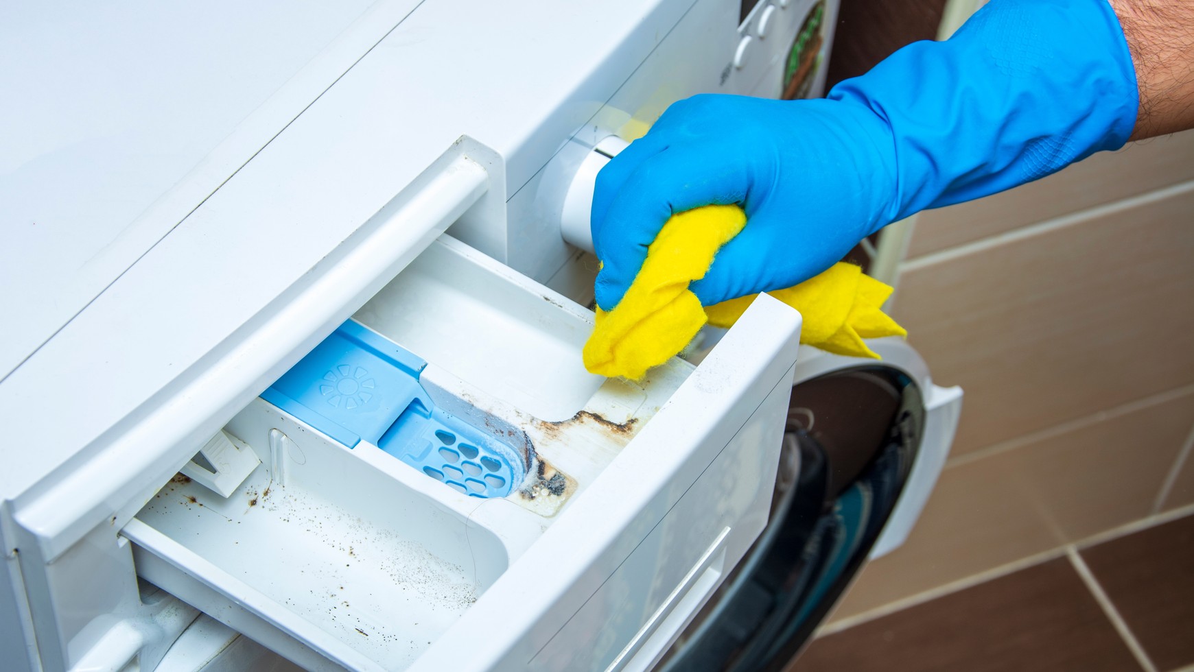 Wie kann man den Waschmaschinenbehälter schnell reinigen? Ein paar Minuten in dieser Mischung – und fertig