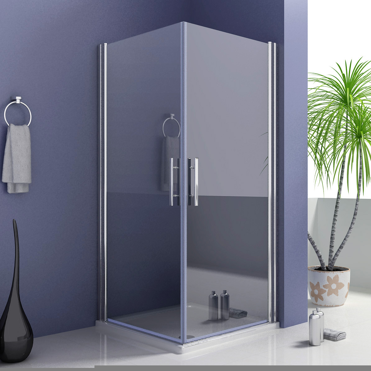 Zwei Zutaten und 30 Minuten reichen aus. Die Türen Ihrer Duschkabine werden wie neu glänzen.